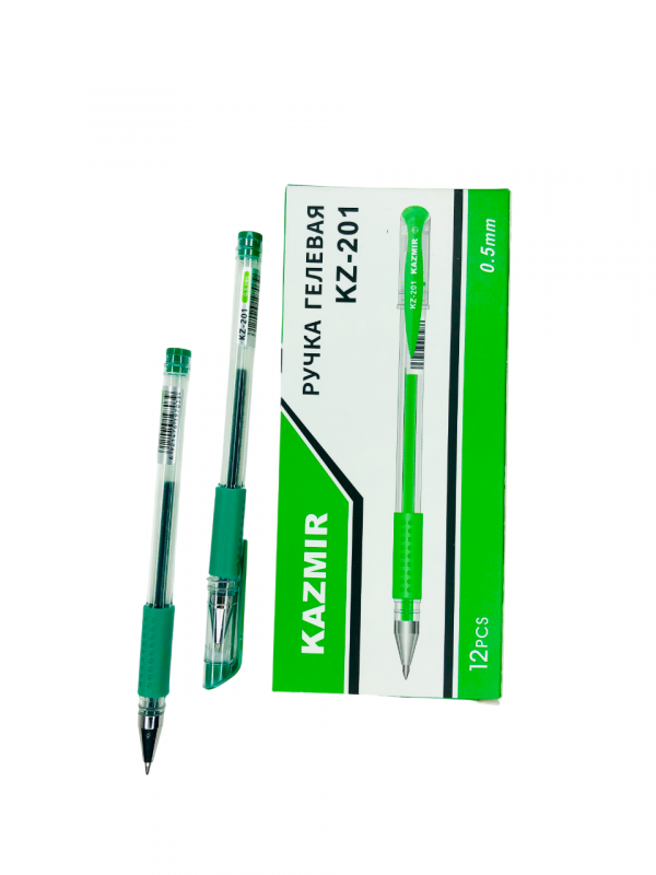 Ручка гелевая KAZMIR 0.5 mm зеленая