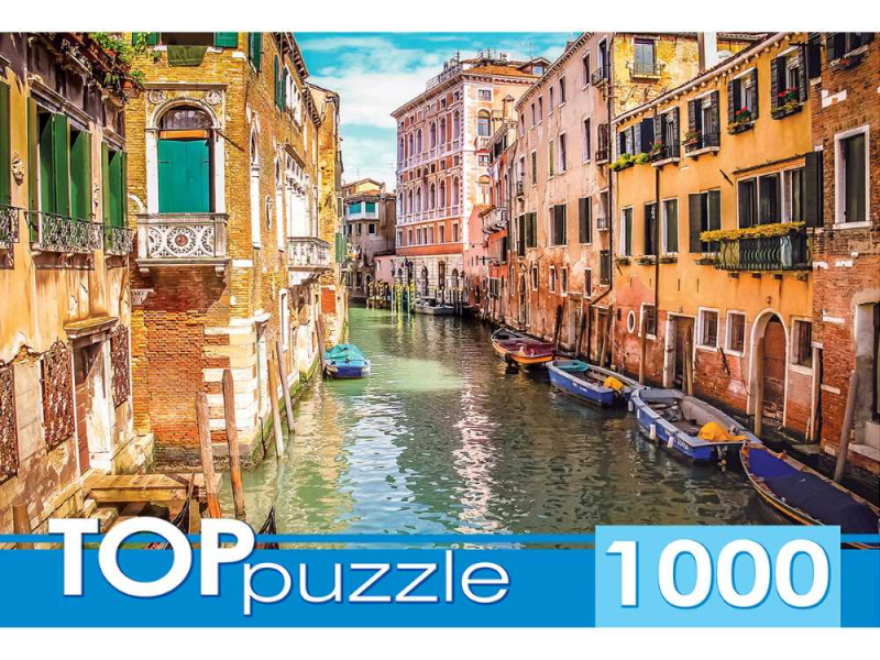 TOPpuzzle. ПАЗЛЫ 1000 элементов. ГИТП1000-2155 Италия. Венецианская улочка