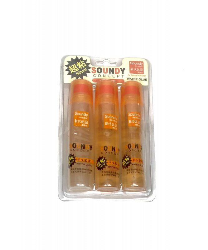 Клей силикатный SOUNDY CONCEPT 50ml 3 шт одностор.