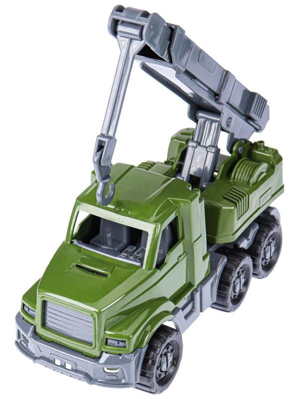 Машинка Кран "ДОБРЫНЯ" Военный 20 см. Арт. И-7991