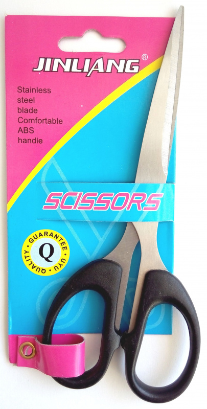 Ножницы 2003 SCISSORS,черн,пласт/металл,европодвес 16см