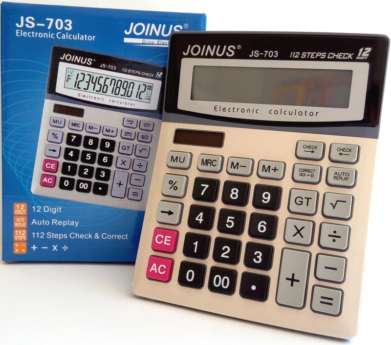 Калькулятор JOINUS, 12 разрядов 14,6х19