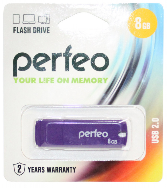 Флеш-накопитель Perfeo USB 8GB C05 Purple