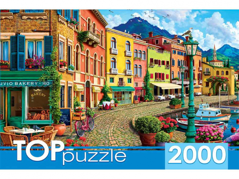 TOPpuzzle. ПАЗЛЫ 2000 элементов. ХТП2000-1595 Прогулка по солнечной набережной