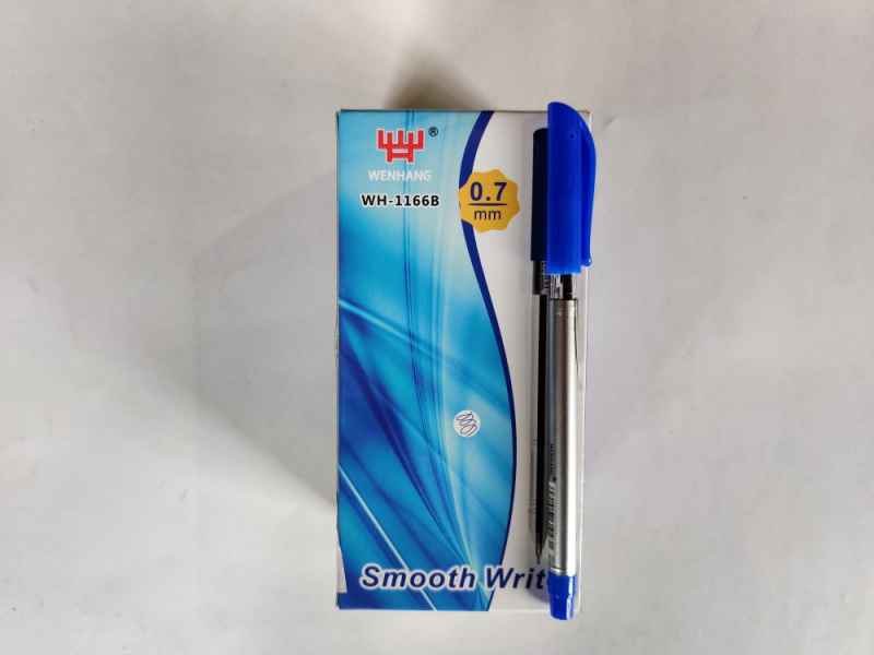 Ручка шариковая на масляной основе со сменным стержнем 0.7 mm (Smooth Write, WENHANG) Ручка шариковая на масляной основе со сменным стержнем 0.7 mm (Smooth Write, WENHANG)