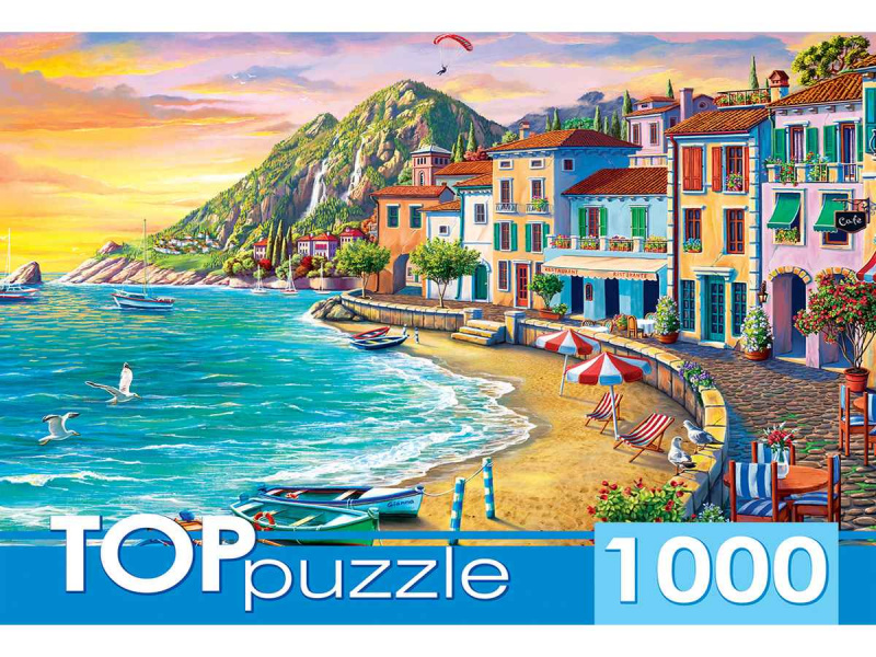 TOPpuzzle. ПАЗЛЫ 1000 элементов. ХТП1000-2169 Курортный город на закате TOPpuzzle. ПАЗЛЫ 1000 элементов. ХТП1000-2169 Курортный город на закате