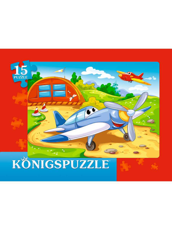Konigspuzzle. ПАЗЛ-РАМКА 15 элементов. БЫСТРЫЕ САМОЛЁТИКИ (Арт. ПК15-5971)
