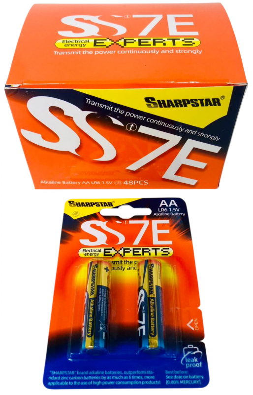 Батарейка Sharpstar SS7E AA (R6/1.5V), алкалиновая