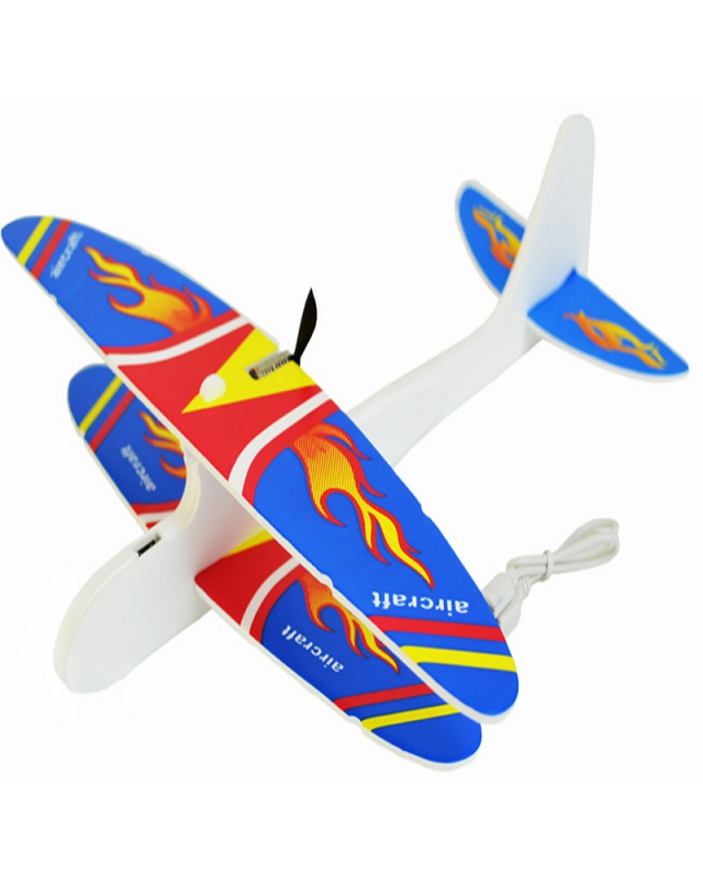Запускалка-самолет "БУМЕРАНГ" (20Х18 см), с USB, в коробке. Арт. AN01656