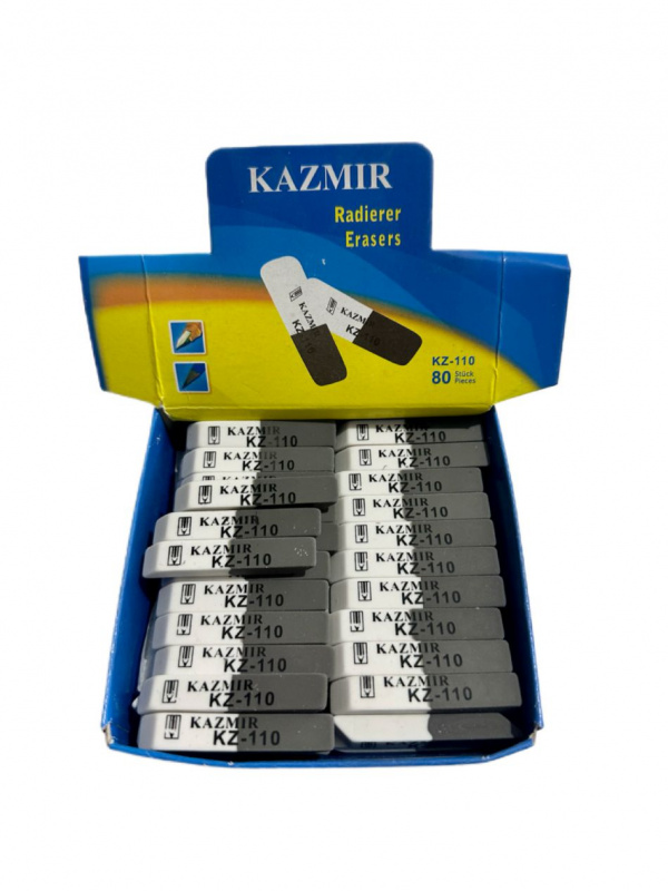 Ластик KAZMIR-110 серо-белый  5cм*1.5см