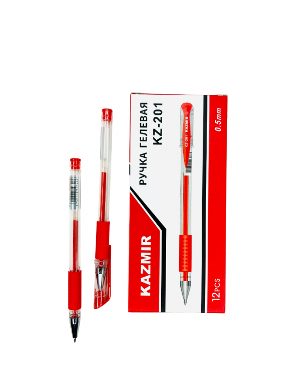 Ручка гелевая KAZMIR 0.5 mm красная