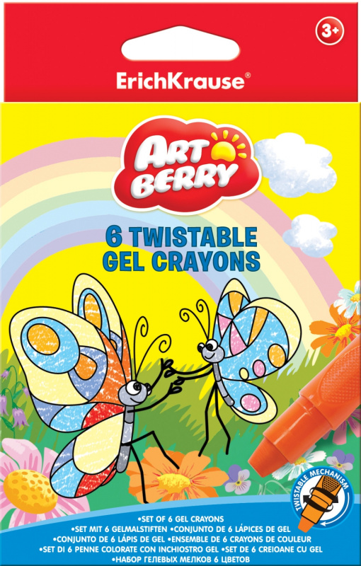 Гелевые мелки ArtBerry® Twistable 6 цветов
