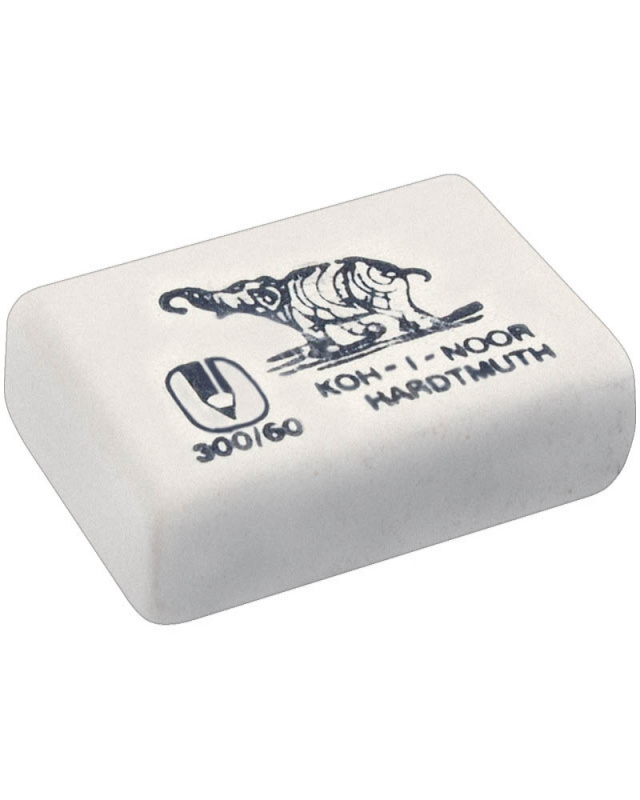 Ластик Koh-I-Noor "Elephant" , прямоугольный, натуральный каучук, 31*21*8мм, ч/б 0300060024KDRU