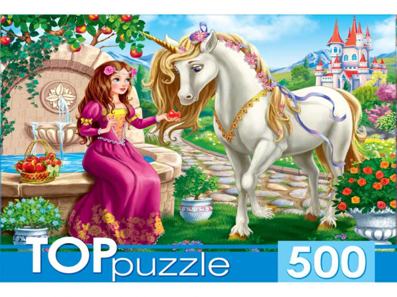 TOPpuzzle. ПАЗЛЫ 500 элементов. ХТП500-4131 ПРИНЦЕССА И ЕДИНОРОГ TOPpuzzle. ПАЗЛЫ 500 элементов. ХТП500-4131 ПРИНЦЕССА И ЕДИНОРОГ
