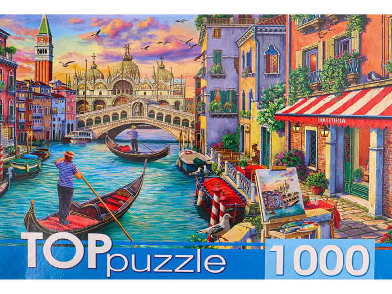 TOPpuzzle. ПАЗЛЫ 1000 элементов. ХТП1000-4144 Венецианский вечер