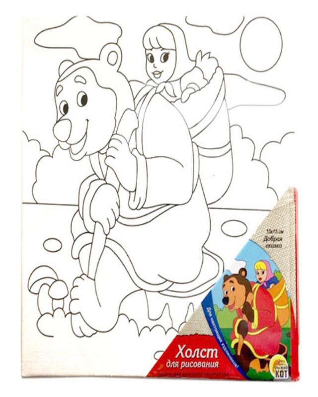 Холст на картоне 15х15 см. ДОБРАЯ СКАЗКА. Арт. ХК-0384