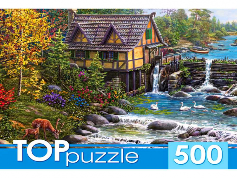 TOPpuzzle. ПАЗЛЫ 500 элементов. ХТП500-4229 ВОДЯНАЯ МЕЛЬНИЦА TOPpuzzle. ПАЗЛЫ 500 элементов. ХТП500-4229 ВОДЯНАЯ МЕЛЬНИЦА