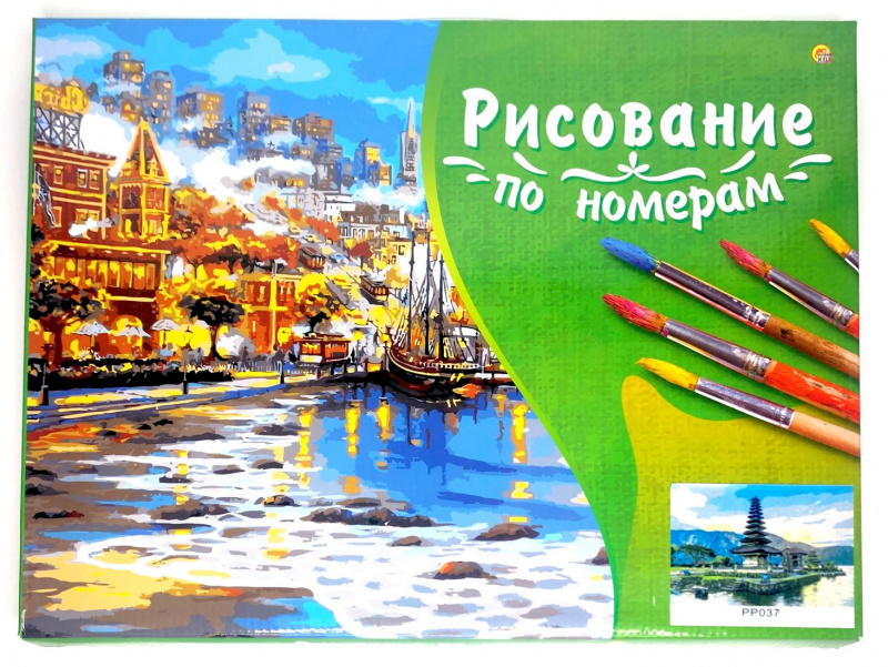 Холст с красками 30х40 см по номерам. КРАСИВАЯ ПОГОДА (Арт. PP037) Холст с красками 30х40 см по номерам. КРАСИВАЯ ПОГОДА (Арт. PP037)