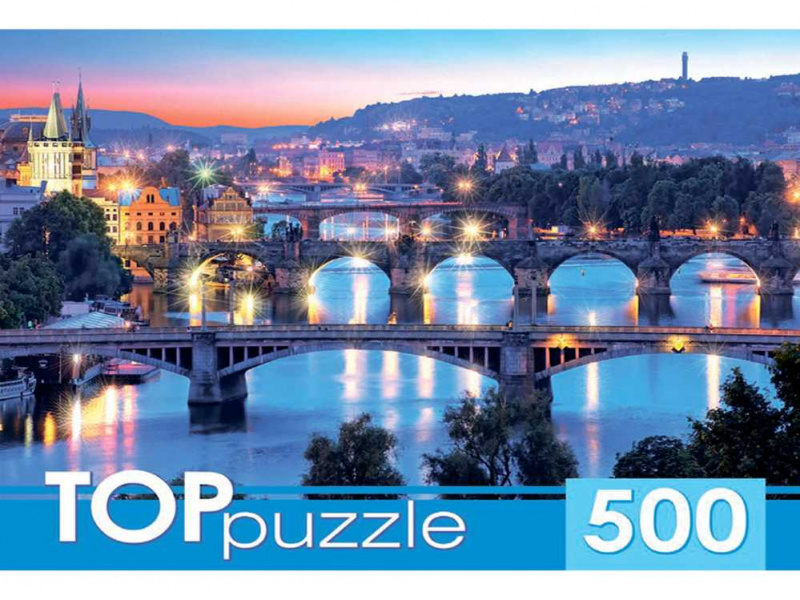 TOPpuzzle. ПАЗЛЫ 500 элементов. КБТП500-6807 Итальянские мосты TOPpuzzle. ПАЗЛЫ 500 элементов. КБТП500-6807 Итальянские мосты