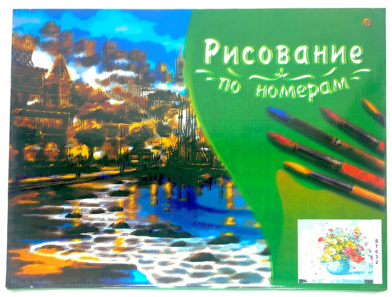 Холст с красками 30х40 см по номерам. НЕЖНЫЙ БУКЕТ (Арт. ST032) Холст с красками 30х40 см по номерам. НЕЖНЫЙ БУКЕТ (Арт. ST032)