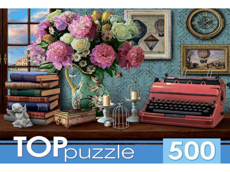 TOPpuzzle. ПАЗЛЫ 500 элементов. ХТП500-6828 Натюрморт с печатной машинкой TOPpuzzle. ПАЗЛЫ 500 элементов. ХТП500-6828 Натюрморт с печатной машинкой