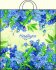 Пакет полиэтиленовый с петлевой ручкой "Незабудка"  (38*42 см) СП-3740