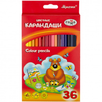 Карандаши цветные, Мультики, 36 цветов, 050918_10