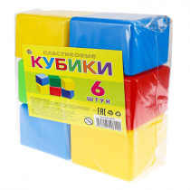 01. КУБИКИ ВЫДУВНЫЕ. 6 шт. (Арт. К06-0809)