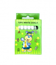 Мел белый круглый White chalk 12шт