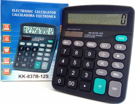Калькулятор настольный, 12 разрядный, 151х121,5х37,5 мм