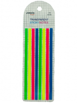 Стикер-закладка, длинные полоски, 4 цвета, 8 шт, пластиковая