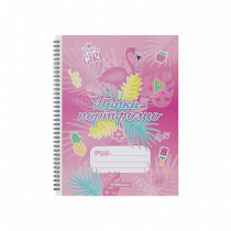 Папка-портфолио пластиковая ErichKrause® Rose Flamingo, c 40 карманами, A4 (в пакете по 4 шт.)
