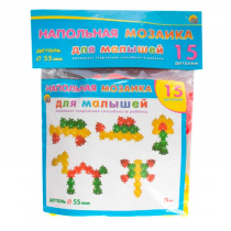 НАПОЛЬНАЯ МОЗАИКА ДЛЯ МАЛЫШЕЙ В ПАКЕТЕ (15 деталей) (Арт. М-7551)