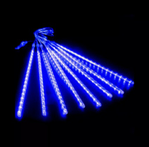 Гирлянда светодиодная. Метеоритный дождь, LED, 30 см, 24 ламп., синяя