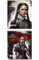 ТМ"Collezione" Тетрадь КЛЕТКА 48л. WEDNESDAY IMAGE (48-5063) цв мел обл,5 диз в сп. софт-тач