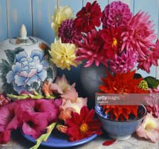Холст с красками 40*50 см по номерам. (24 цв.) ЯРКИЕ ЦВЕТОЧКИ. Арт. Х-4739