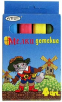 Набор (4шт) цветных мелков арт. НМЦ-4