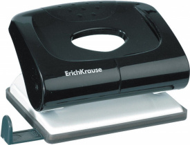 Дырокол ErichKrause®  Elegance до 20 листов, черный (в коробке по 1 шт.)