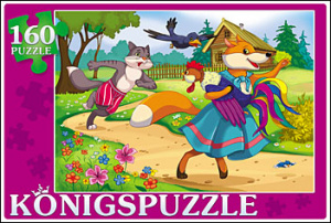 Konigspuzzle. ПАЗЛЫ 160 элементов. ПЕТУШОК-ЗОЛОТОЙ ГРЕБЕШОК-1 (Арт. ПК160-5837)