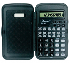 Калькулятор инженерный, 10 разрядный, пластиковая крышка, арт. KK-105