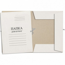 Папка с завязками немелованная 360 г/м2 ПЗ 40/97