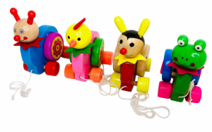 Деревянная игрушка. Каталка с веревкой, арт. KZ-90101