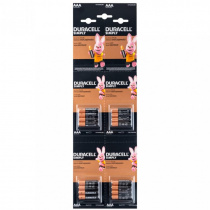 Батарейка Duracell Simply AAA (LR03) алкалиновая, 4х4BL, отрывной набор