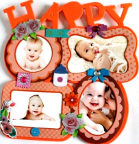 Фоторамка HAPPY 25*22см ВПУ самоклейка RL-1001-1012