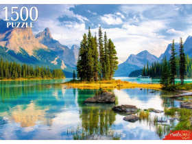 ПАЗЛЫ 1500 элементов. УТРЕННЕЕ ОЗЕРО В ГОРАХ (Арт. ШТ1500-7465)
