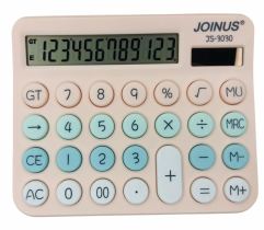 Калькулятор настольный Joinus, 12 разр., двойное питание, пастельный цвет корпуса, 150х120х10мм