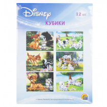 Disney. КУБИКИ ПЛАСТИКОВЫЕ. 12 шт. DISNEY-4 (Арт. К12-1876)