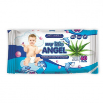 Влажные салфетки детские 60шт My little Angel алое вера/ в кор. 24шт